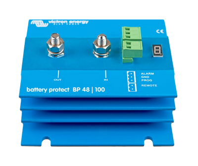 Victron BatteryProtect 12/24V-220A low voltage disconnect — front view