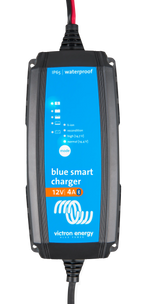 Victron Blue Smart IP65s 12/4 battery charger — front view